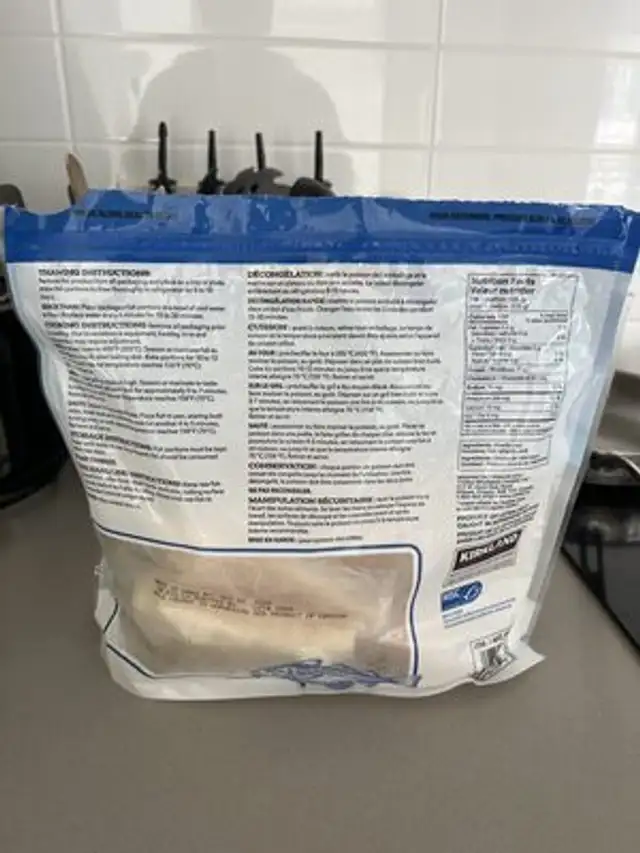 Atlantic Cod nutrition facts table