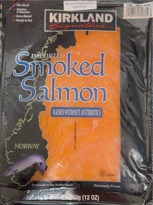 Imported smoked salmon