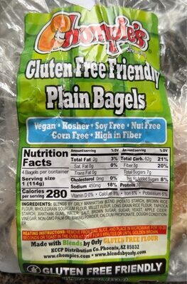 Gluten Free Friendly Plain Bagels