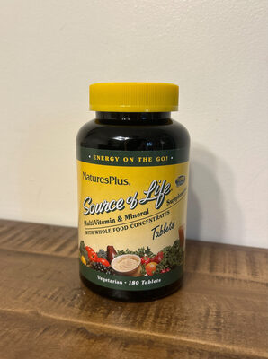 Source of Life Multi-Vitamin & Mineral Supplements With Whole Food Concentrates