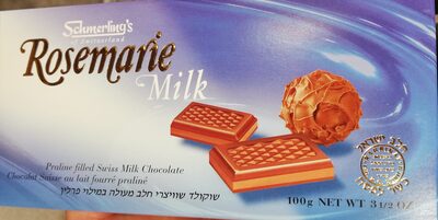 Chocolat rosemarie milk front packaging