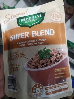 Super Blend (a blend of brown rice, legumes, ancient grains and seeds)