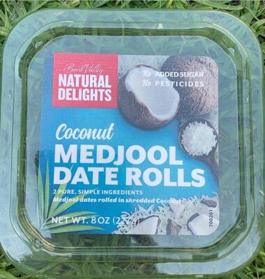 Coconut Medjool Date Rolls