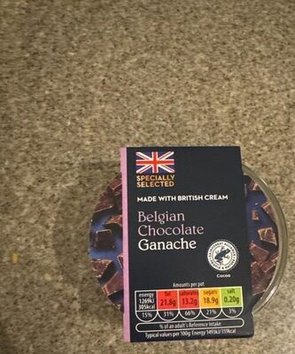 Belgian chocolate ganache