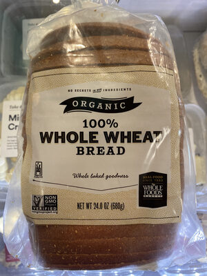 Whole wheat bread front packaging