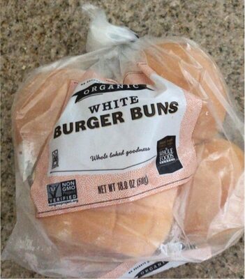 Organic White Burger Buns