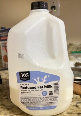 Grade a 2% reduced fat milk