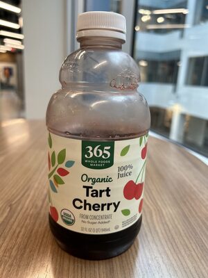 Organic tart cherry 100% juice from concentrate, tart cherry
