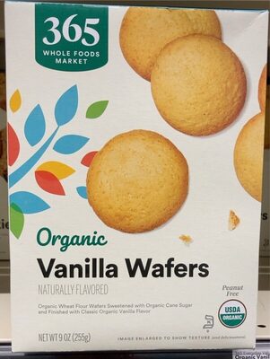 Organic vanilla wafers