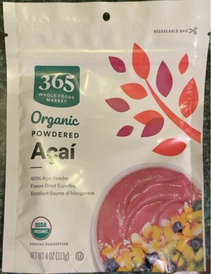 Orgsnic powdered Acai