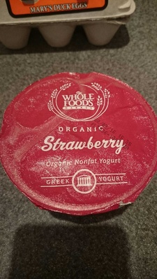 Whole foods market, greek yogurt, strawberry