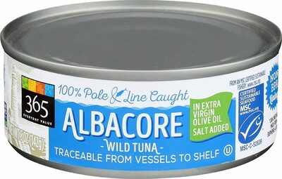 Wild albacore tuna in extra virgin olive oil