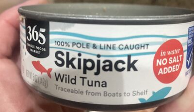 Skipjack wild tuna in water