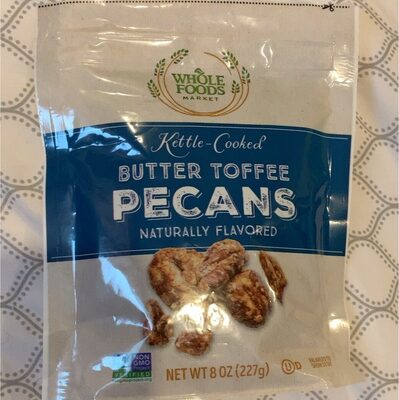 Kettle-Cooked Butter Toffee Pecans naturally flavored
