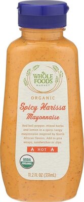 Organic spicy harissa mayonnaise