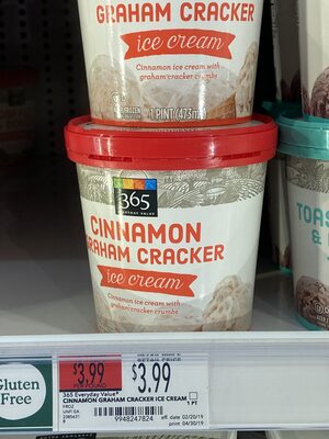 Cinnamon graham cracker ice cream, cinnamon graham cracker