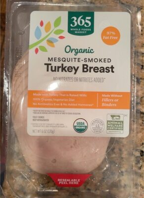 Organic mesquite smoked turkey breast