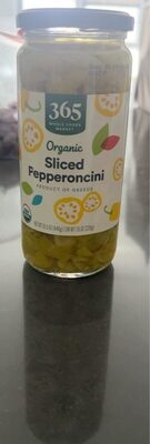 Organic Sliced Pepperoncini front packaging