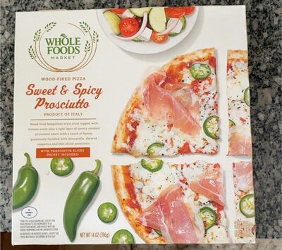 Wood-fired pizza front packaging