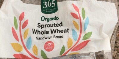 Organic sprouted whlole wheat sandwich bread