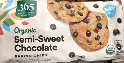 Organic semi sweet chocolate baking chips