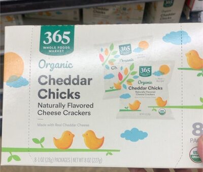 Cheddar chicks front packaging