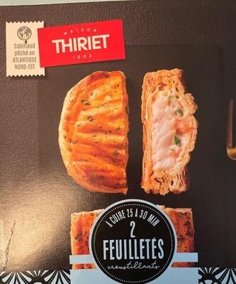 Feuilleté cabillaud sauce petits légumes