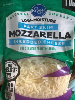 Kroger Part Skim Mozzarella Shredded Cheese