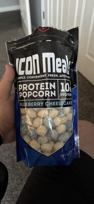 Protein Popcorn Blueberry Cheesecake