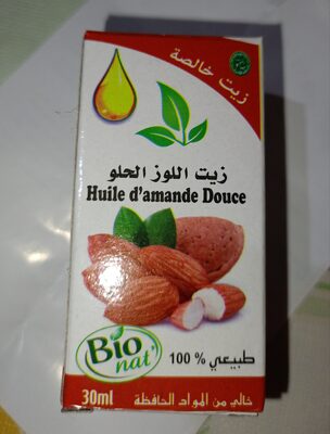 Huile d'amande douce front packaging