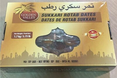 Sukkari Rotab Dates front packaging