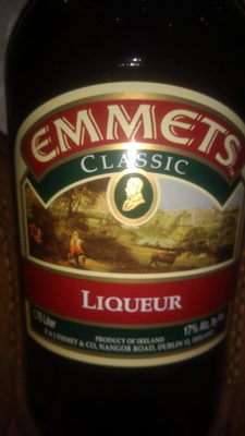 Emmets Classic Liqueur front packaging