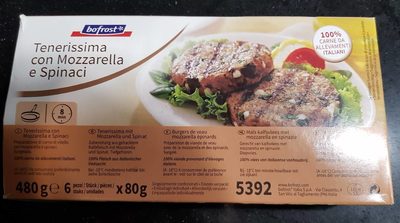 Burger de veau mozzarella épinards