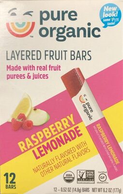 Raspberry Lemonade Layered Fruit Bar