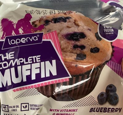 The Complete Muffin (blueberry) front packaging