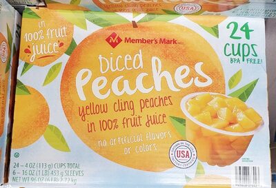 Member's Mark Diced Peaches