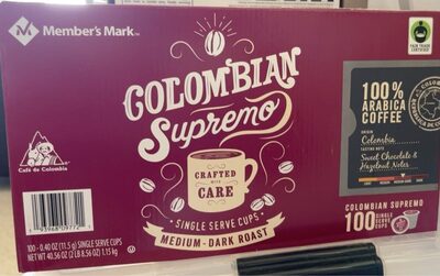Columbian Supremo Medium-Dark Roast Coffee