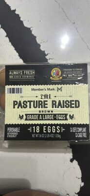 Pasture Raised Grade A Large Eggs