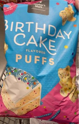 Birthday cake puffs