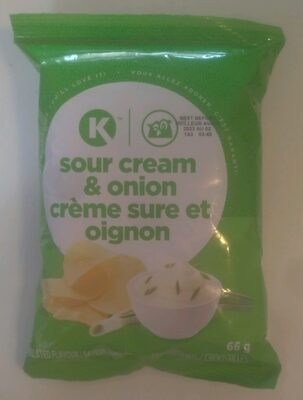 Sour Cream & Onion Potato Chips front packaging