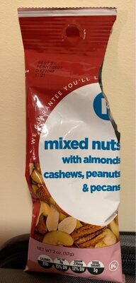 Mixed nuts front packaging