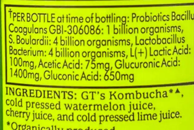 Unknown ingredients label