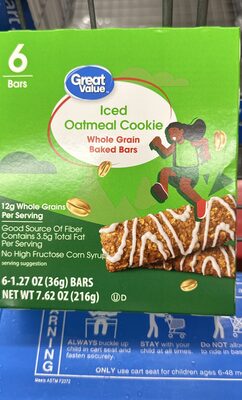 Whole grain baked bars