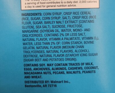 Crispy Rice Treats front packaging