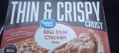 Thin & Crispy Crust:BBQ Style Chicken Pizza