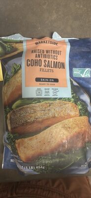 Coho Salmon Fillets front packaging