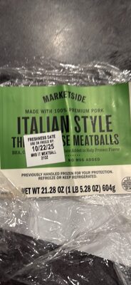 ITALIAN STYLE THREE CHEESE MEATBALLS