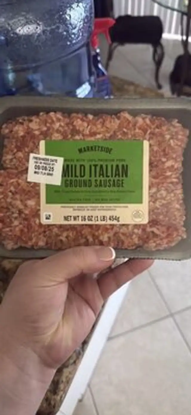 Mild Italian Ground Sausage front packaging