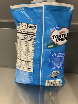 Walmart Chips nutrition facts table