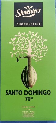 Chocolat noir Santo Domingo front packaging